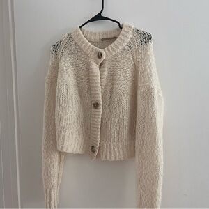 Everlane Soft Cream Button-Up Cardigan